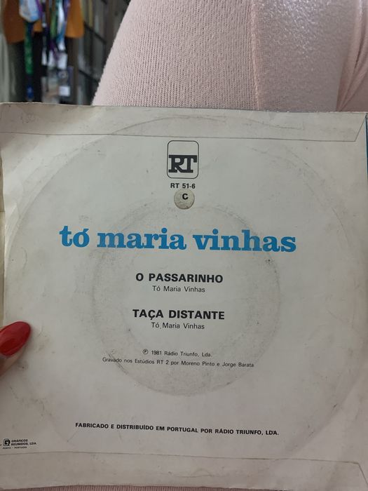 Disco de vinil “Tó Maria Vinhas”