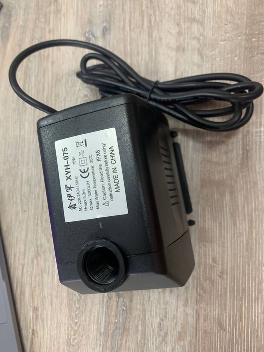 Водяна помпа 75 Вт 3,2 м для  Акваріума або ЧПУ станків