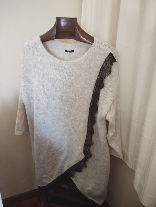 vestido em malha de senhora