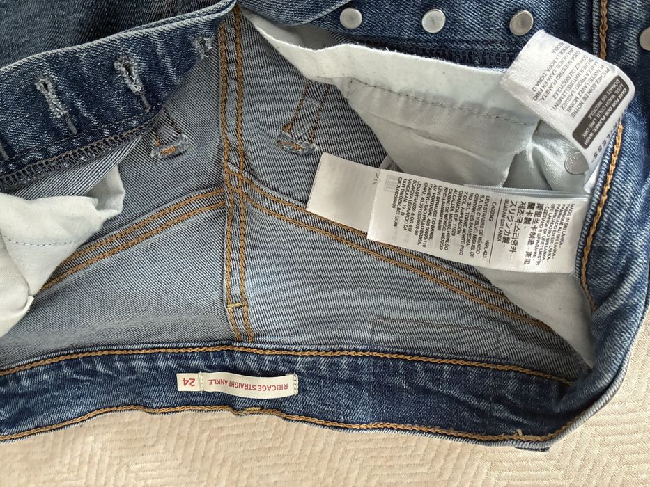 Calças levis ribcage straight ankle