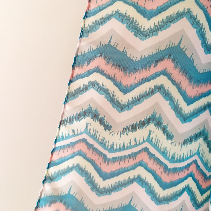 Lenço fino estampado