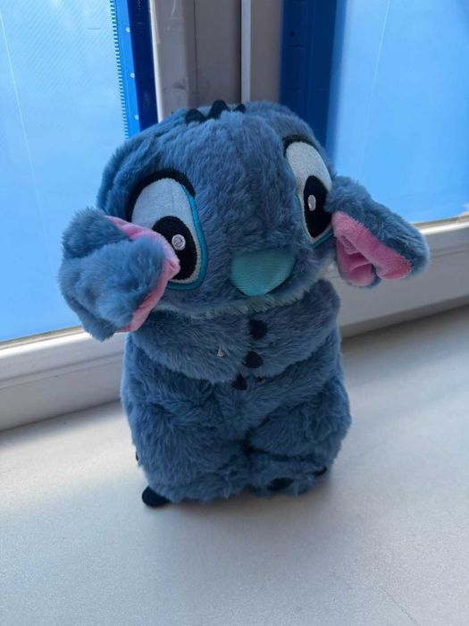 М’яка іграшка стіч (stitch) нічник, дихає, світиться, колискова