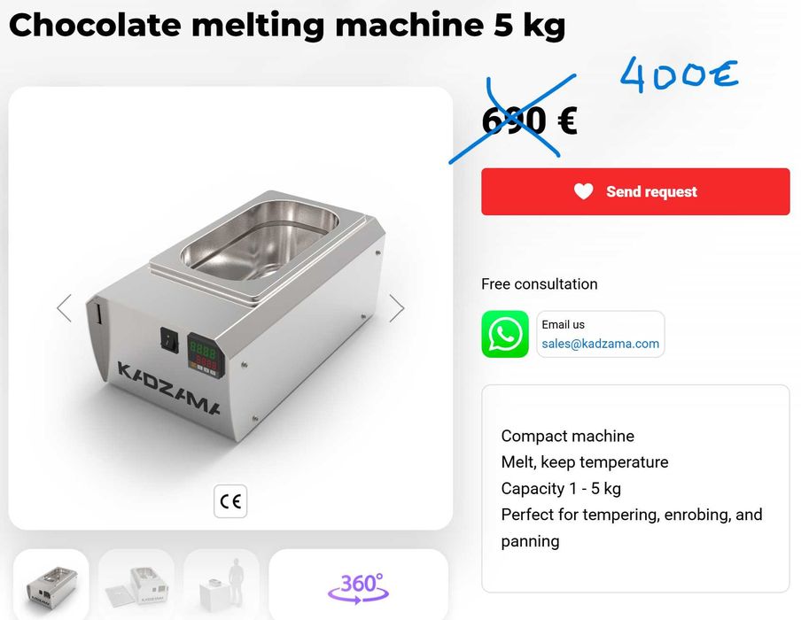 Derretedor e temperador