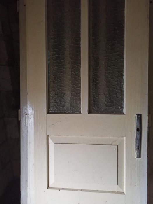 Drzwi drewniane jodlowe z szybami