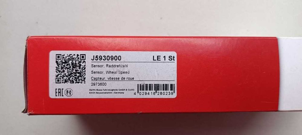 Датчик ABS Herth+Buss J5930900 — Новий