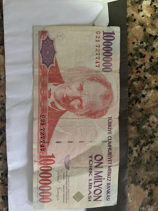 Vendo nota turca