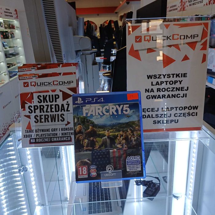 Gra PlayStation 4 PS4 / PS5 Far Cry 5 Gwarancja 1 rok QUICK-COMP Przemyśl