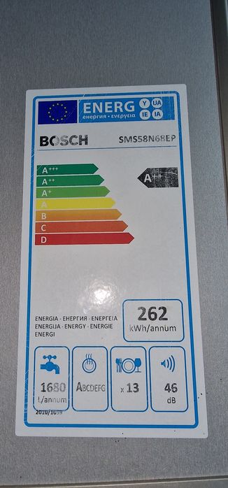 Maquina loiça BOSCH inox A++