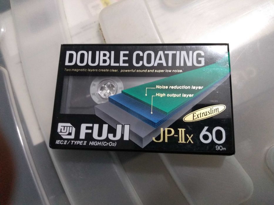 Cassetes de áudio VINTAGE, FUJI JP-IIx 60, NOVAS!