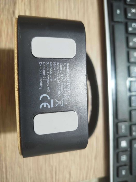 Głośnik eco bluetooth z bambusową pokrywą