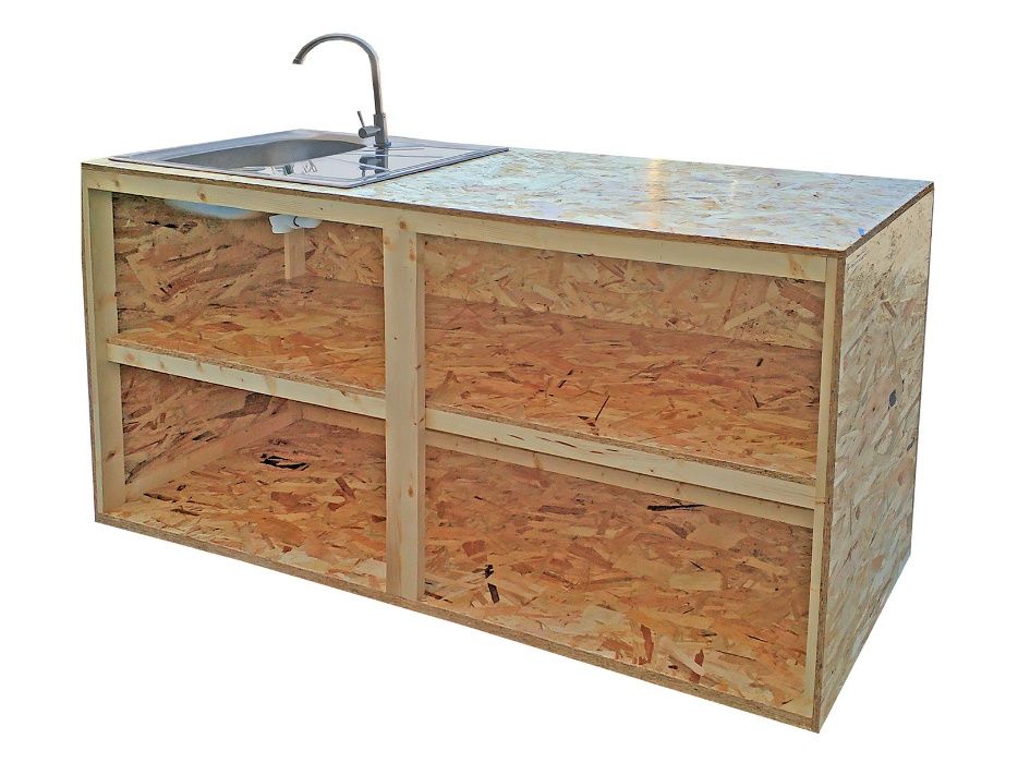 Balcão / Expositor em OSB 125cm, 150cm, 200cm ou 250cm