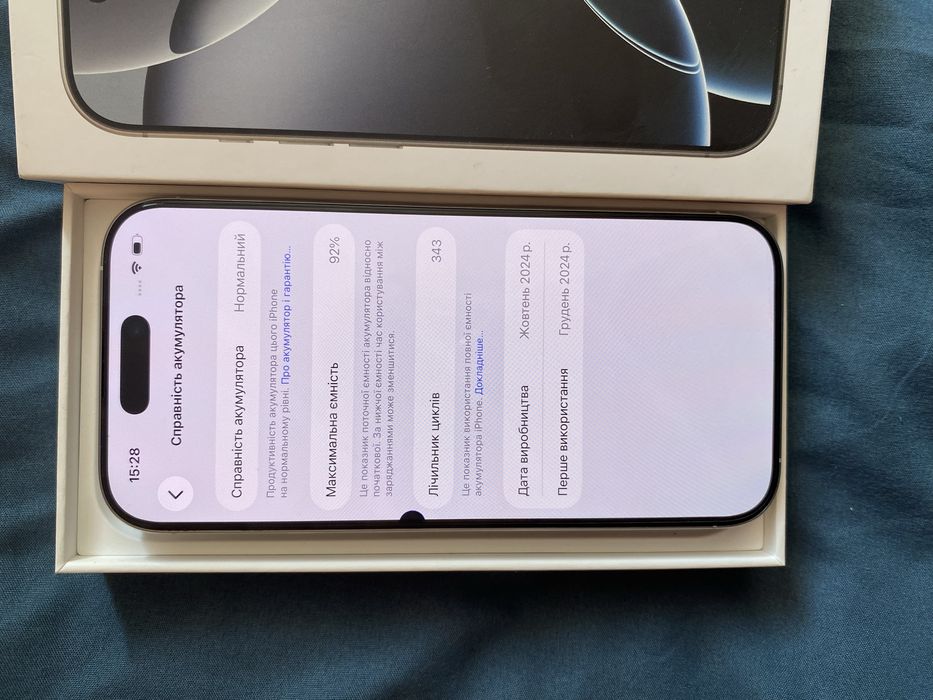 Iphone 16 pro 128 gb офіційний  white titanium