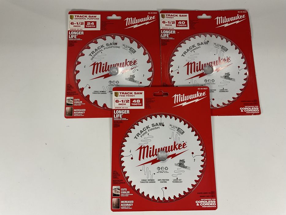 Пильные диски Milwaukee дерево, металл 254mm и для погружной пилы 165mm