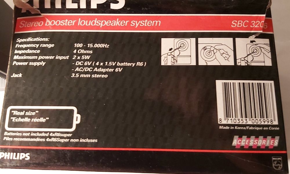 PHILIPS SBC 3206 Speaker Columns442672425322434561