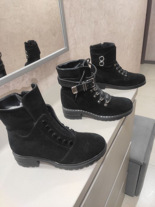 Распродажа 37 размеры, зима, кожа