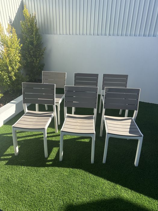6 cadeiras jardim