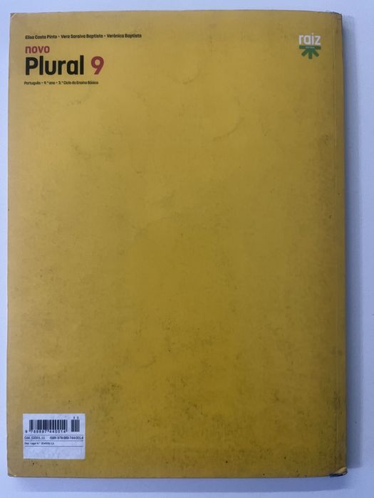 Livro de Português - 9° ano - Plural
