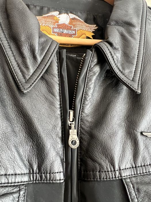 Kurtka skórzana Harley Davidson z prawdziwej skóry