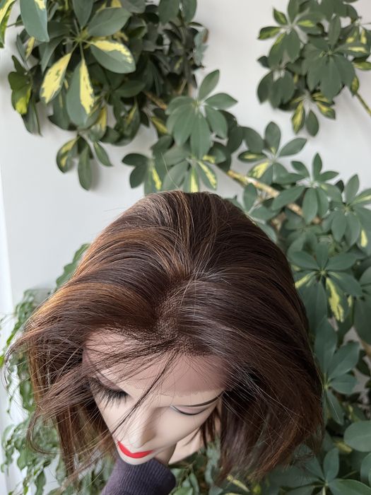 Peruka wlosy naturalne lacefront rozmyta linia czola mikroskora