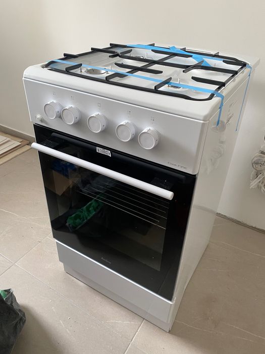 Gazówka Amica 50cm palniki gaz/ piekarnik gaz. Jak nowa z gwarancją