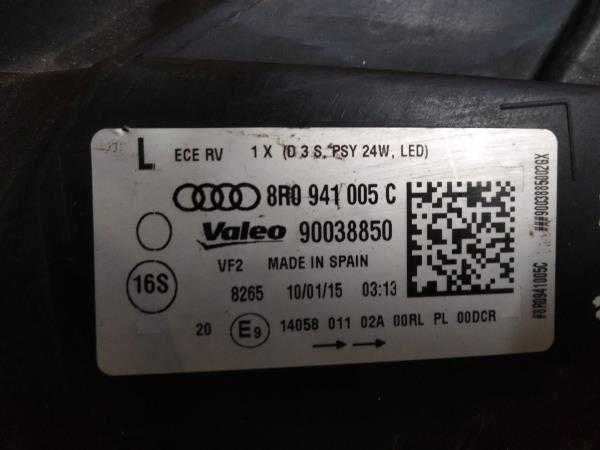 Otica Esq AUDI Q5  | 08 - 17 l 102865