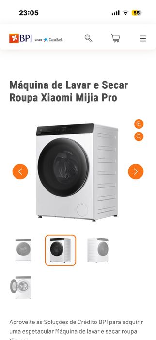 Máquina de Lavar e Secar Xiaomi Mijia Pro 9 kg - Nova, na caixa