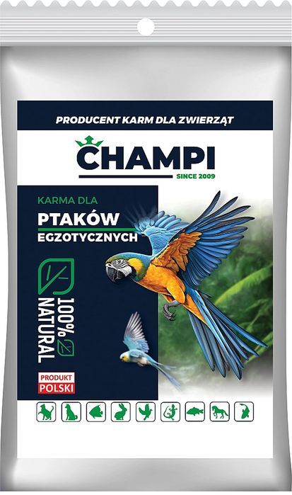 3kg Egzotyczna karma Champi dla papug średnich i dużych – mieszanka pr