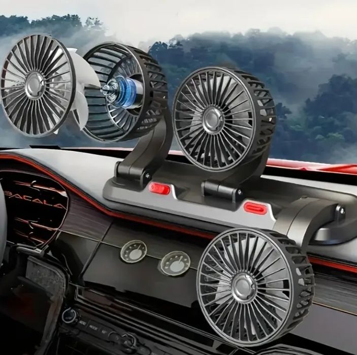 Ventoinha tripla para casa carro autocaravana etc