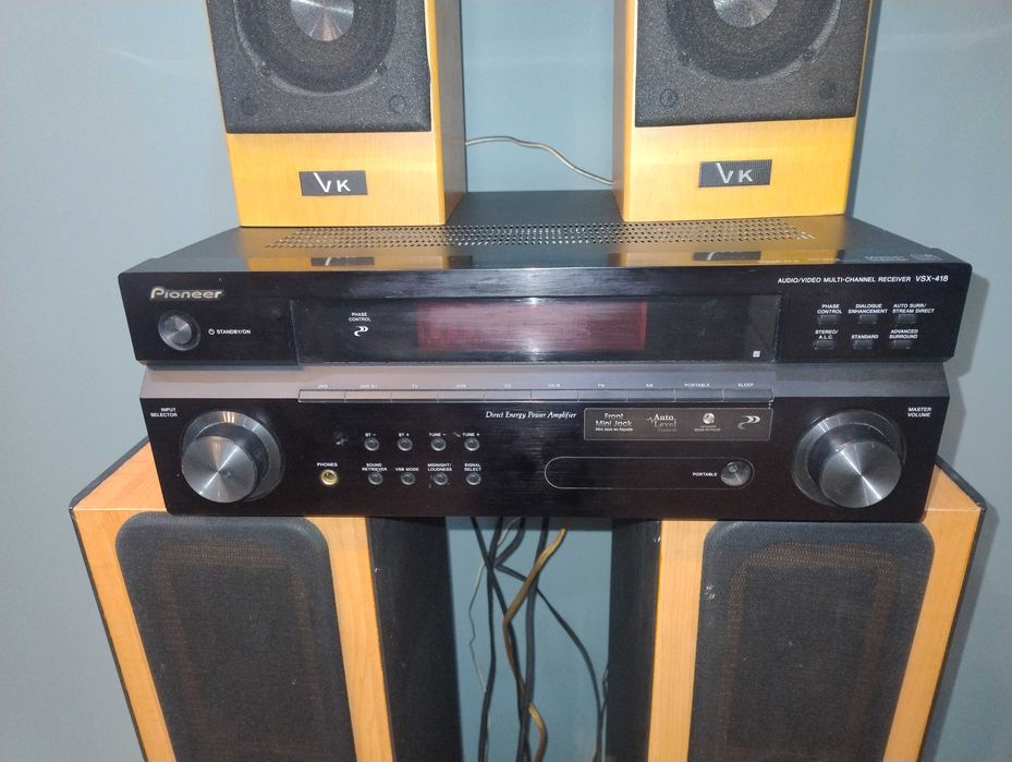 Amplituner Pioneer i zestaw głośników Voice Kraft