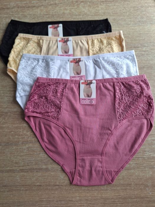 4x figi damskie 3XL bawelna