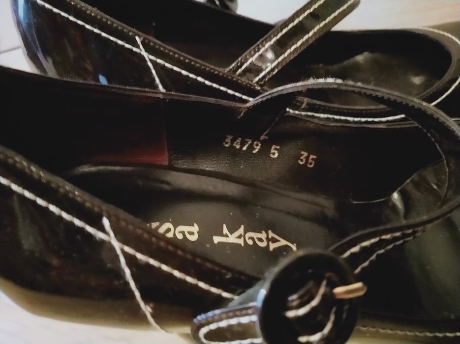 Buty-szpilki brąz.