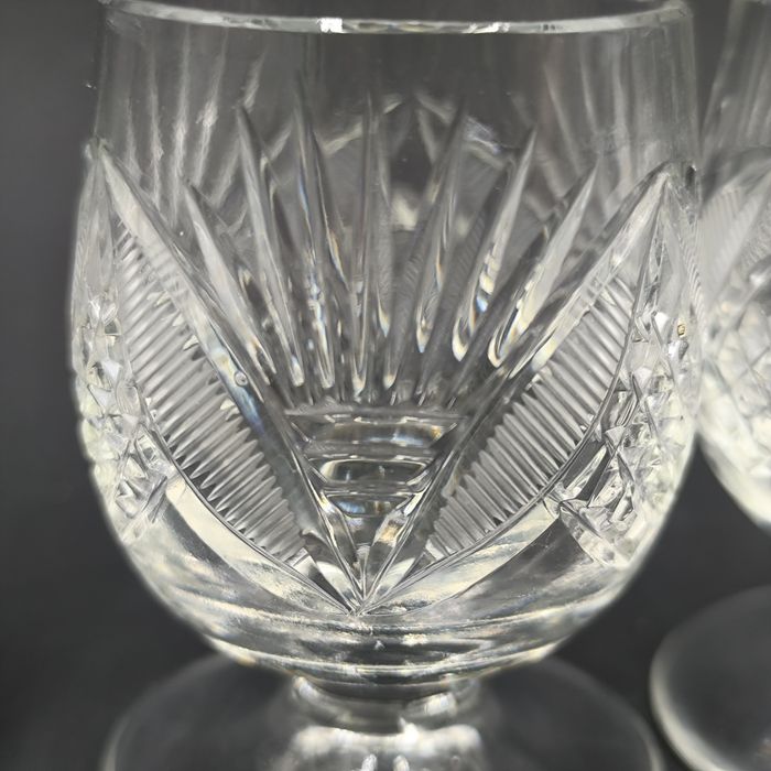 Kieliszki Kryształowe Szklane Vintage Retro