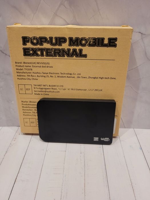 Zewnętrzny napęd DVD USB 3.0 JBonest TY1978 – CD/DVD RW – Nowy