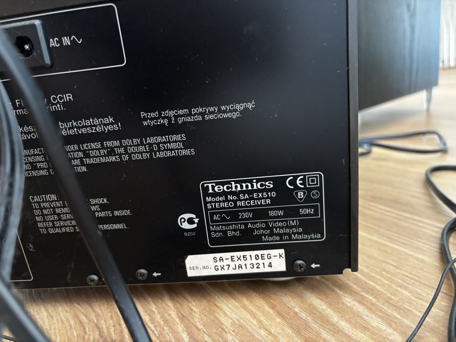 Wieża Technics (SL-PS770D + SA-EX510) + głośniki Jamo Studio 180
