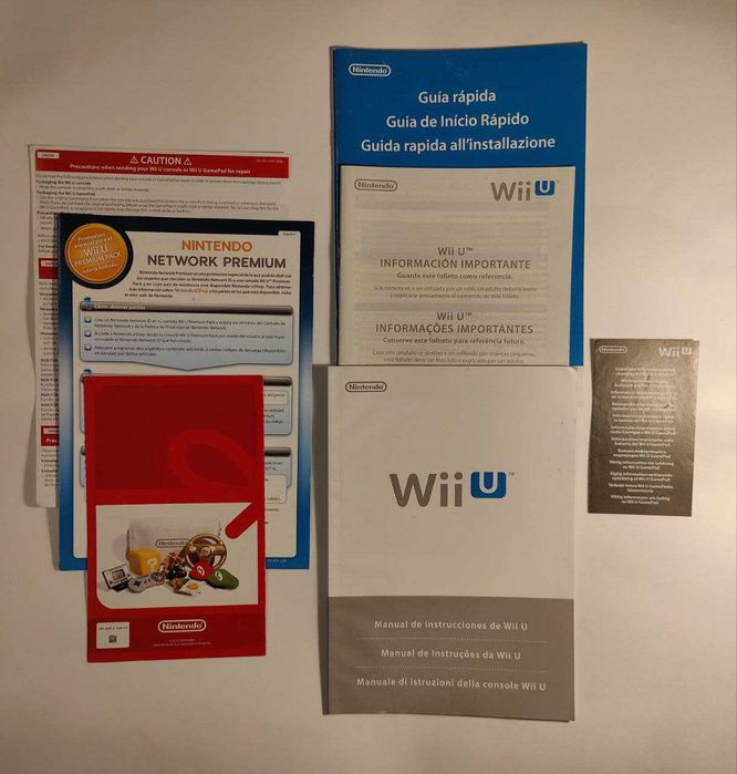 Nintendo Wii U 32 GBs + accessórios