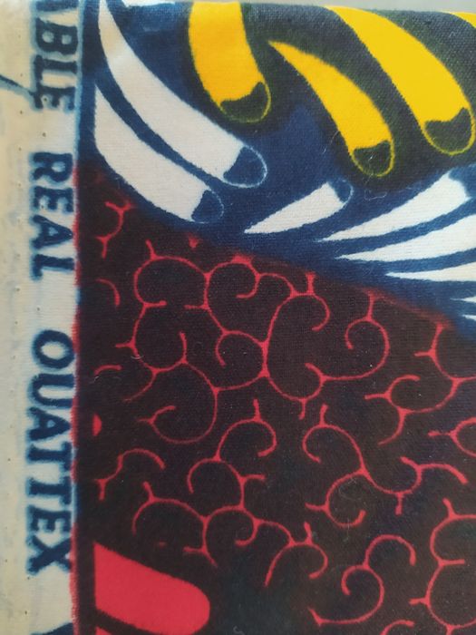 Tecido capulana (5,486 m)  100% algodão certificado(block prints/real