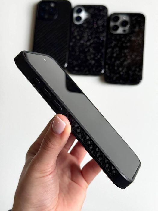 Чохол карбон карбоновий iPhone Pro Max чехол айфон про макс 14 15 16