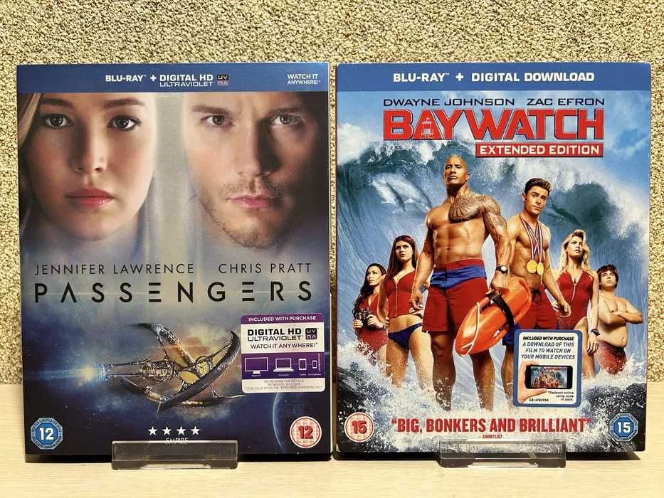 Blu-ray диски Пассажиры/ Рэмпейдж/ Годзилла /Рэмпейдж /  с переводом.