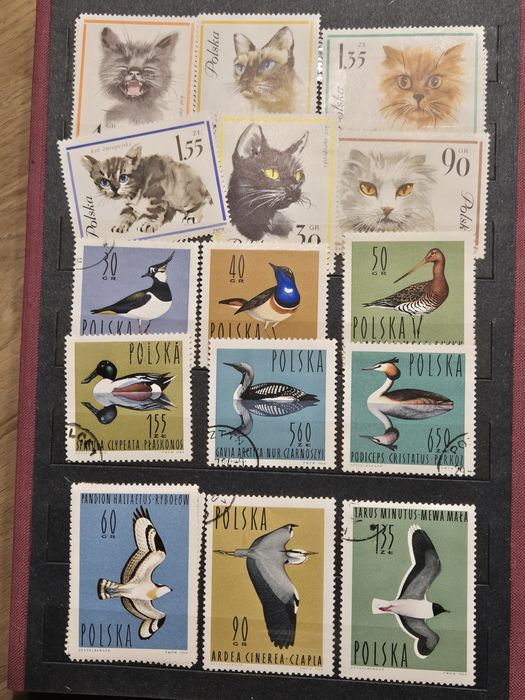 Klaser ze znaczkami PRL