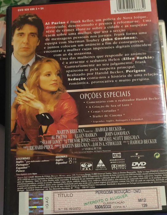 DVD Perigosa sedução com Al Pacino