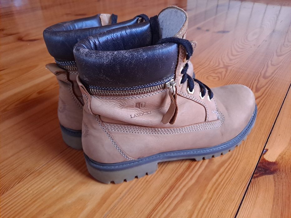 Buty Lasocki rozm 40 skóra zimowe przejściowe