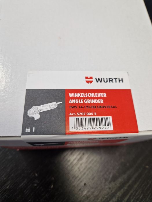 NOWA Szlifierka kątowa Würth EWS 14-125-EQ Universal  1400W