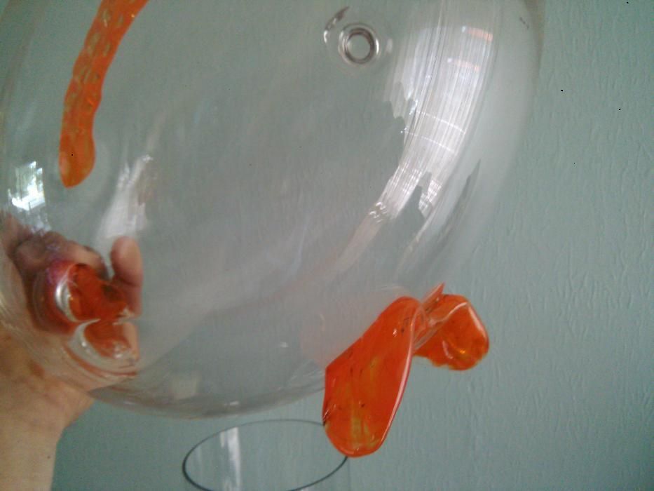 Peixe aquário da Marinha Grande em vidro feita a mão vendo ou troco