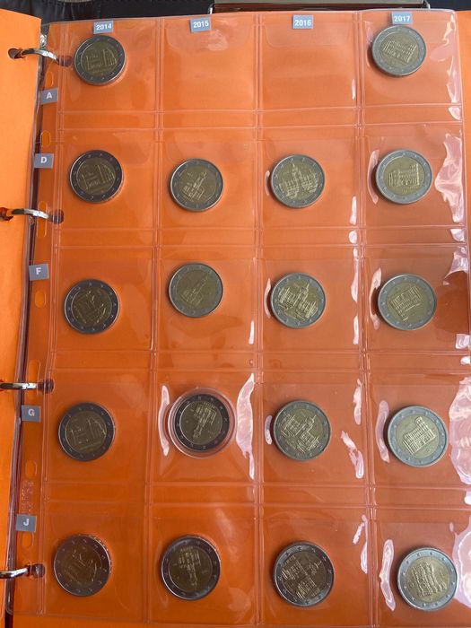 Moedas 2 euros comemorativas Alemanha