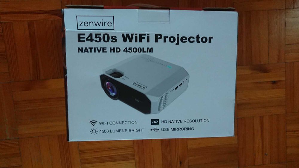 Projektor ZENWIRE E450S | Gwarancja | WiFi Full HD do Smartfona