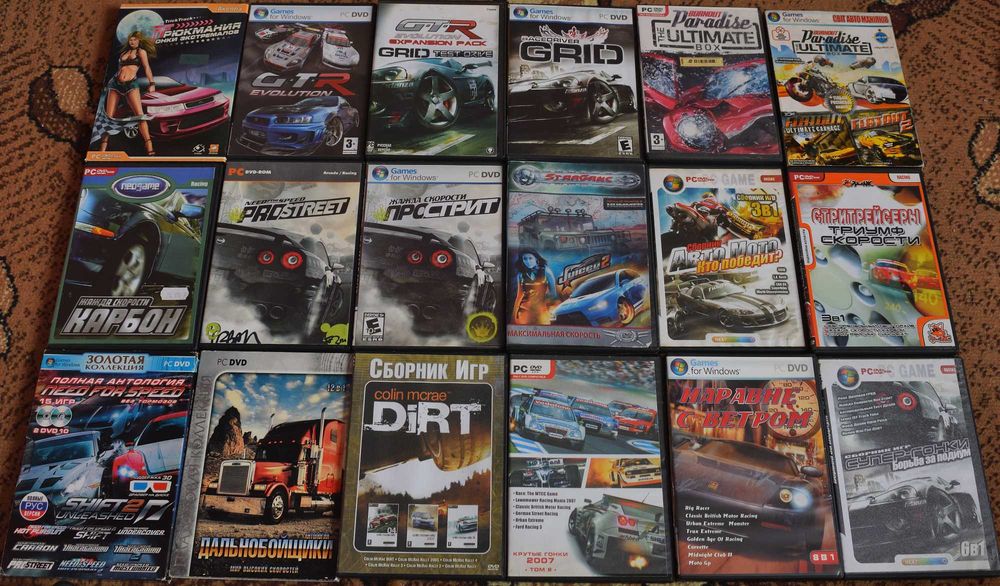 Диски гонки спорт симулятор детские мультяшные казуальные: 20 грн