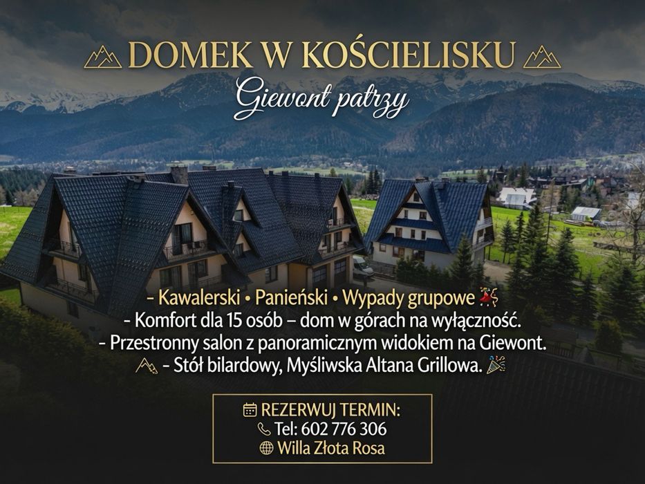 Domek 15-osobowy/ kawalerski/panieński/wyjazd grupowy