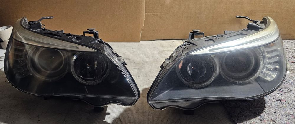 Reflektor lampa przód przednia lewa prawa BMW E60 E61 LCI Lift Eu