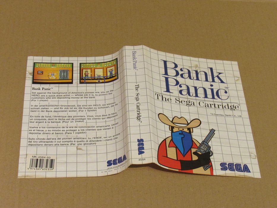 Jogo Sega Master System Bank Panic