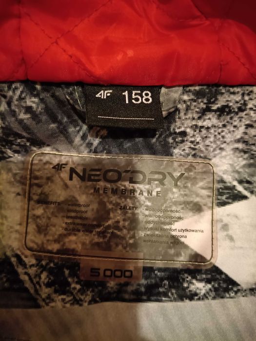 Kurtka narciarska+spodnie unisex 4F rozm. 158